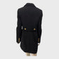 Branded Black A Line Coat - Size 8