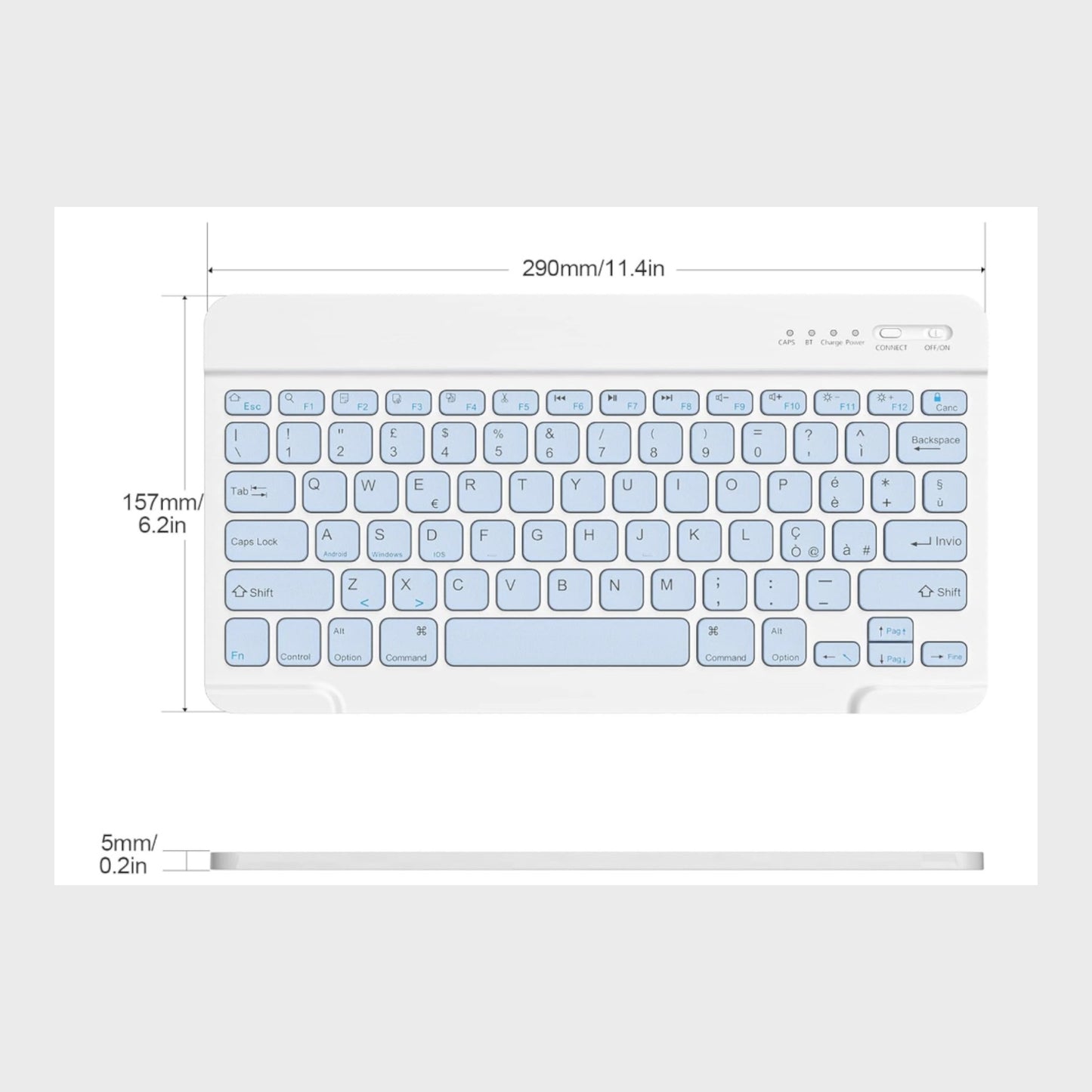 HZD Smart Wireless Bluetooth Keyboard