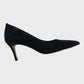 Branded Navy Sleek Suede Court Shoes - UK6