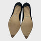 Branded Navy Sleek Suede Court Shoes - UK6