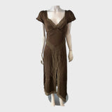 Branded Chocolate Gelato Midi Dress
