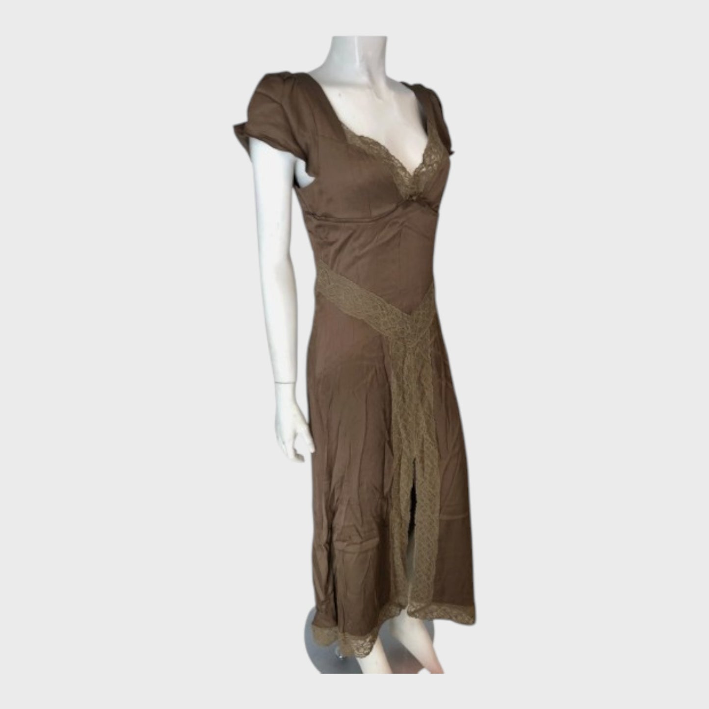 Branded Chocolate Gelato Midi Dress