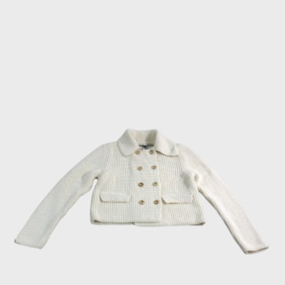 River Island Beige Double Breasted Cardigan