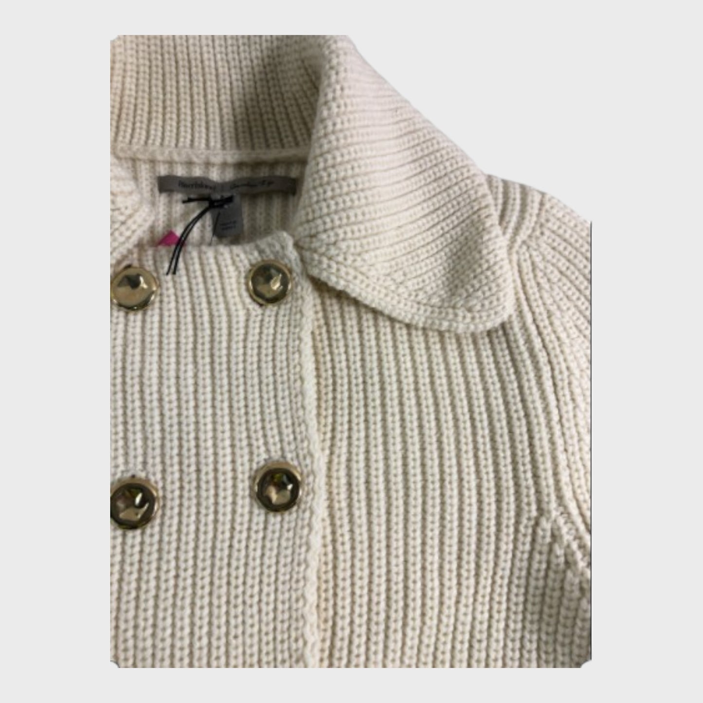 River Island Beige Double Breasted Cardigan