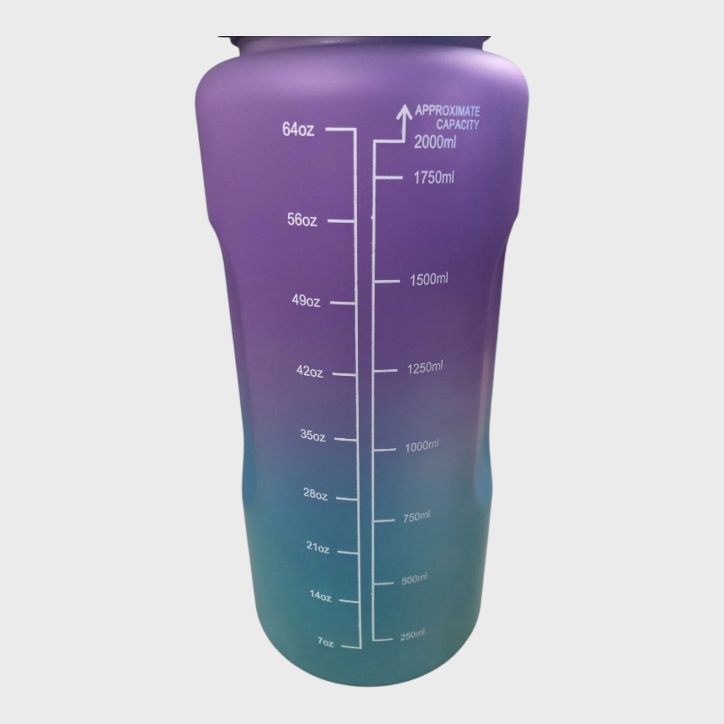 Gradient Purple and Green 2L and 25oz Water Bottle Pack