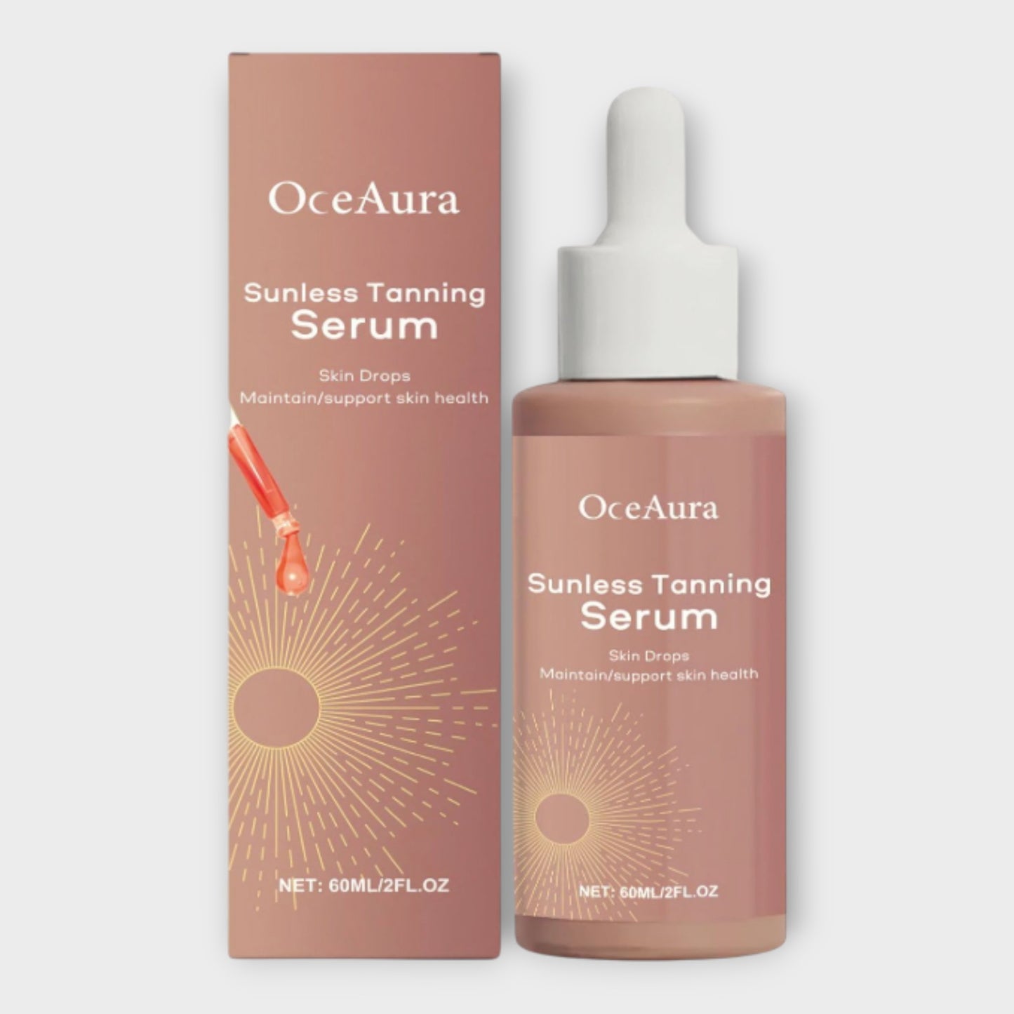 OCEAURA Sunless Tanning Serum Skin Drops 60ml Maintain Skin Health