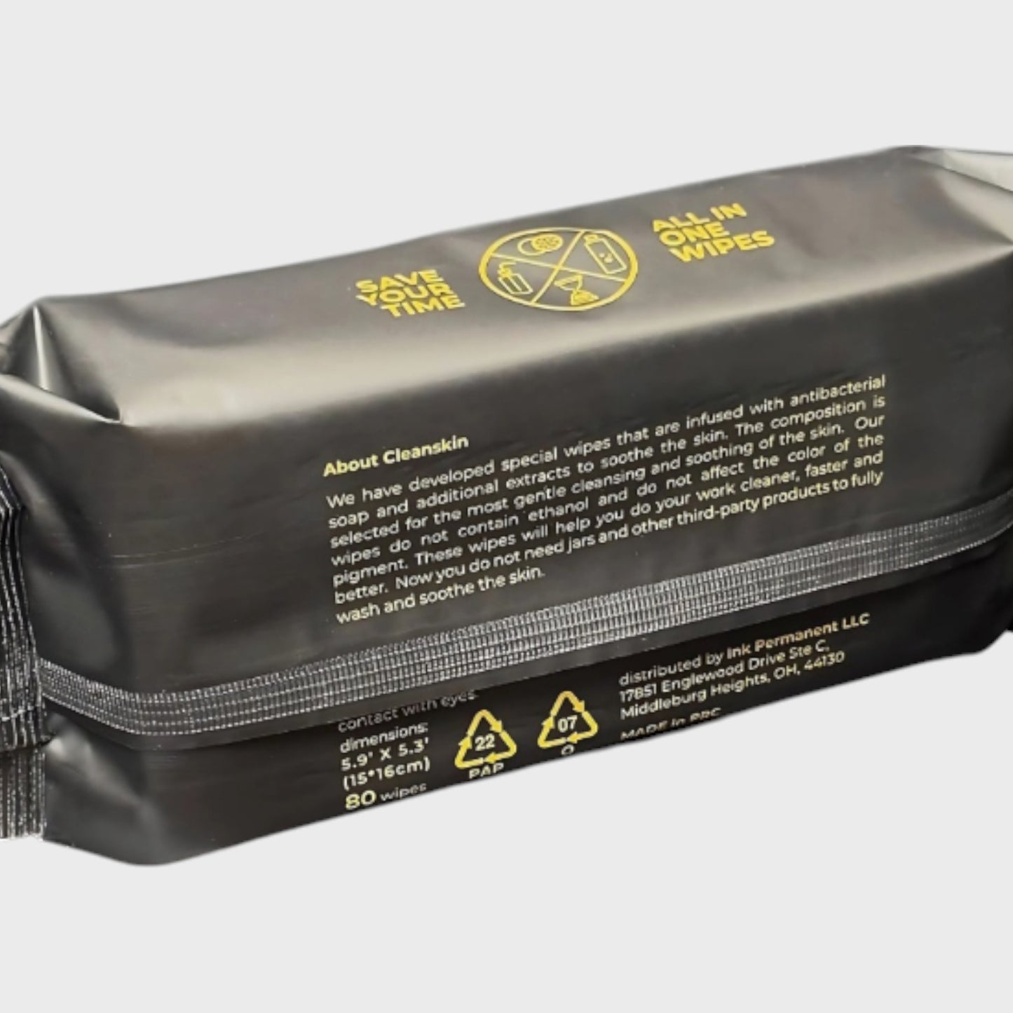 CleanSkin Tattoo Cleansing Wipes 80PCS