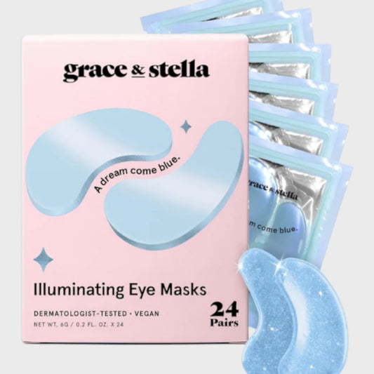 Grace & Stella Illuminating Blue Under Eye Masks Pack of 24