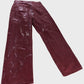 River Island Red Metallic Snake Print Jeans