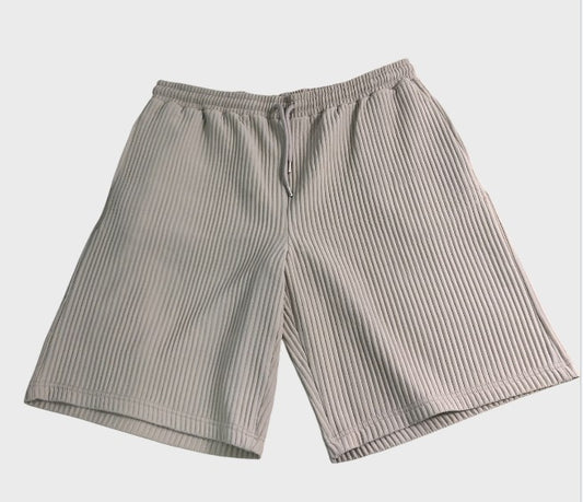 River Island Beige Textured Shorts