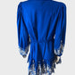 River Island Blue Broderie Shirt Dress - Size 10