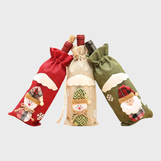 Christmas Wine Bottle Covers