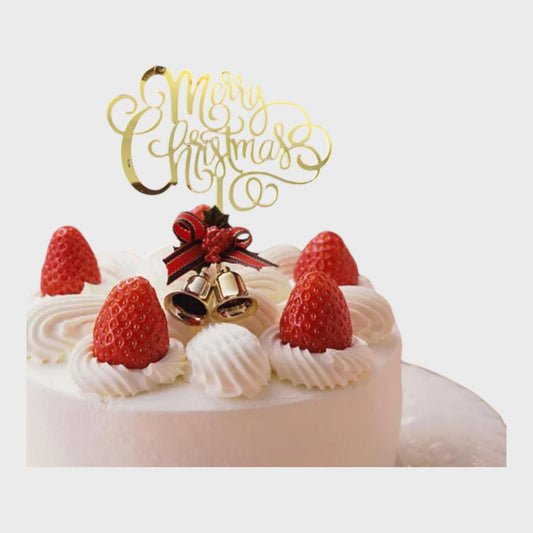 Merry Christmas Cake Topper