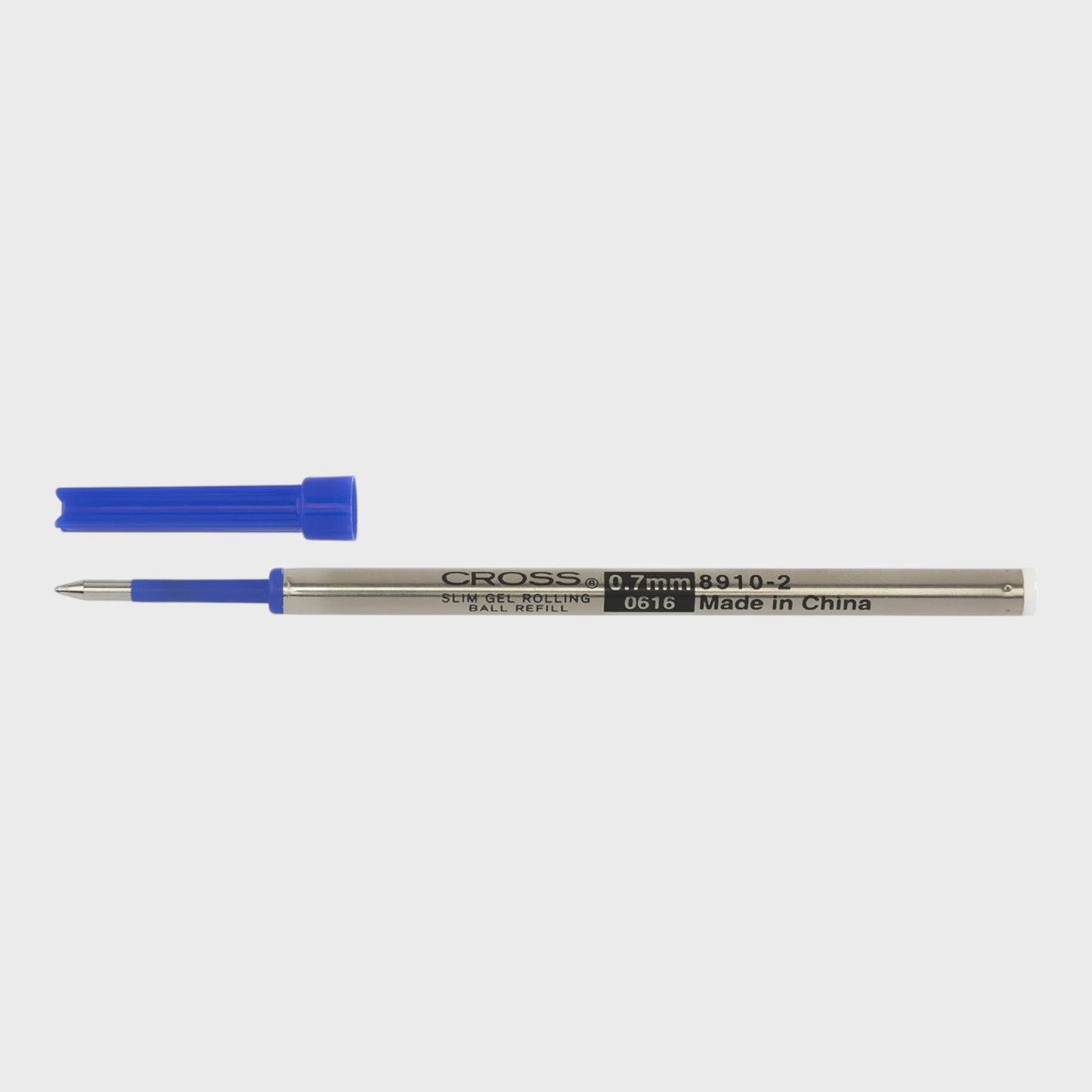 CROSS Gel Ink Rolling Ball Slim Medium Refill 8910-2 - Blue - Pack of 6