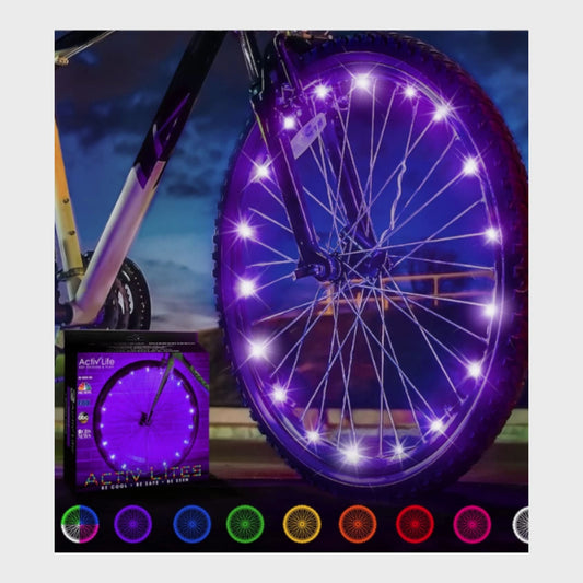 Activ Life Bike Lights - Two Wheel Pack - Purple
