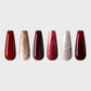 Aokitec Dazzling Night Gel Nail Polish - 6 Pieces