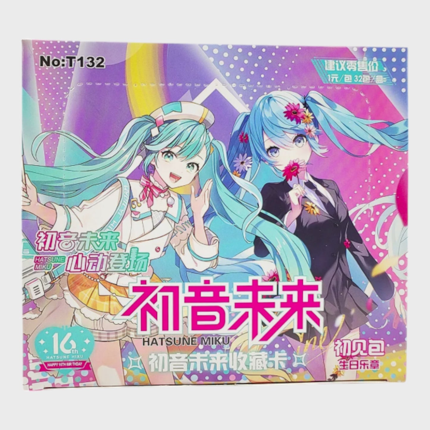 Hatsune Mika Trading Cards Booster Box - 32 Packs - New/Sealed