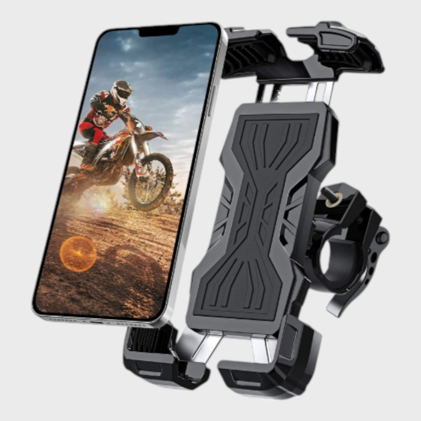Motorbike Handlebar Mobile Phone Mount - 4.7"-6.8"