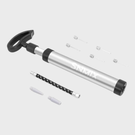 SNMIX Ball Pump MIXBP01 Aluminium Alloy Rubber Plastic 27.4cm Black Silver