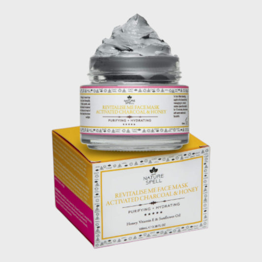 NATURE SPELL Revitalise Me Face Mask Charcoal Honey 100ml Hydrating