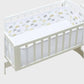 BREATHABLEBABY Mesh Cot Liner Slatted & Solid Cots - Cloud Design