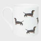 White Sausage Dog Mug