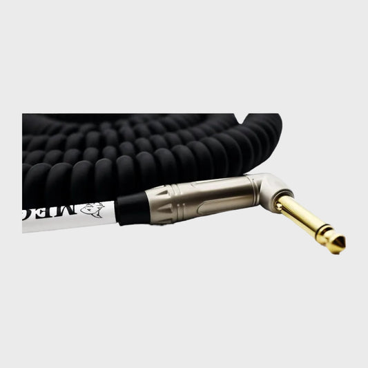 Black Coiled Guitar Cable