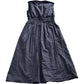 Baukjen Kyrah Cotton Waisted Midi Dress Dark Chocolate Size 12