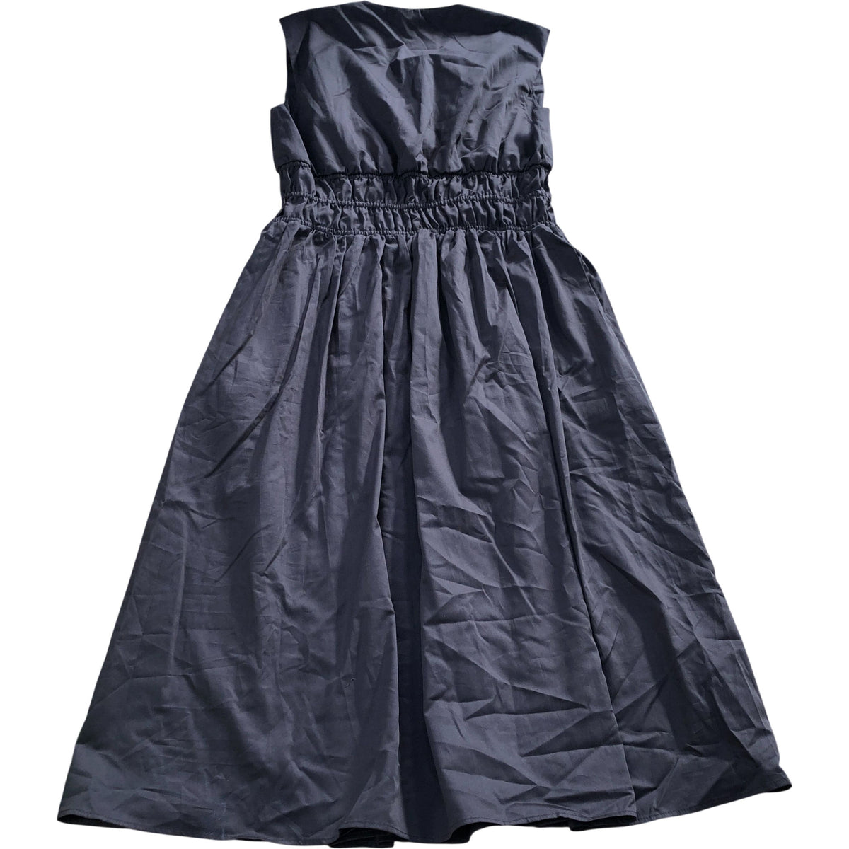 Baukjen Kyrah Cotton Waisted Midi Dress Dark Chocolate Size 12