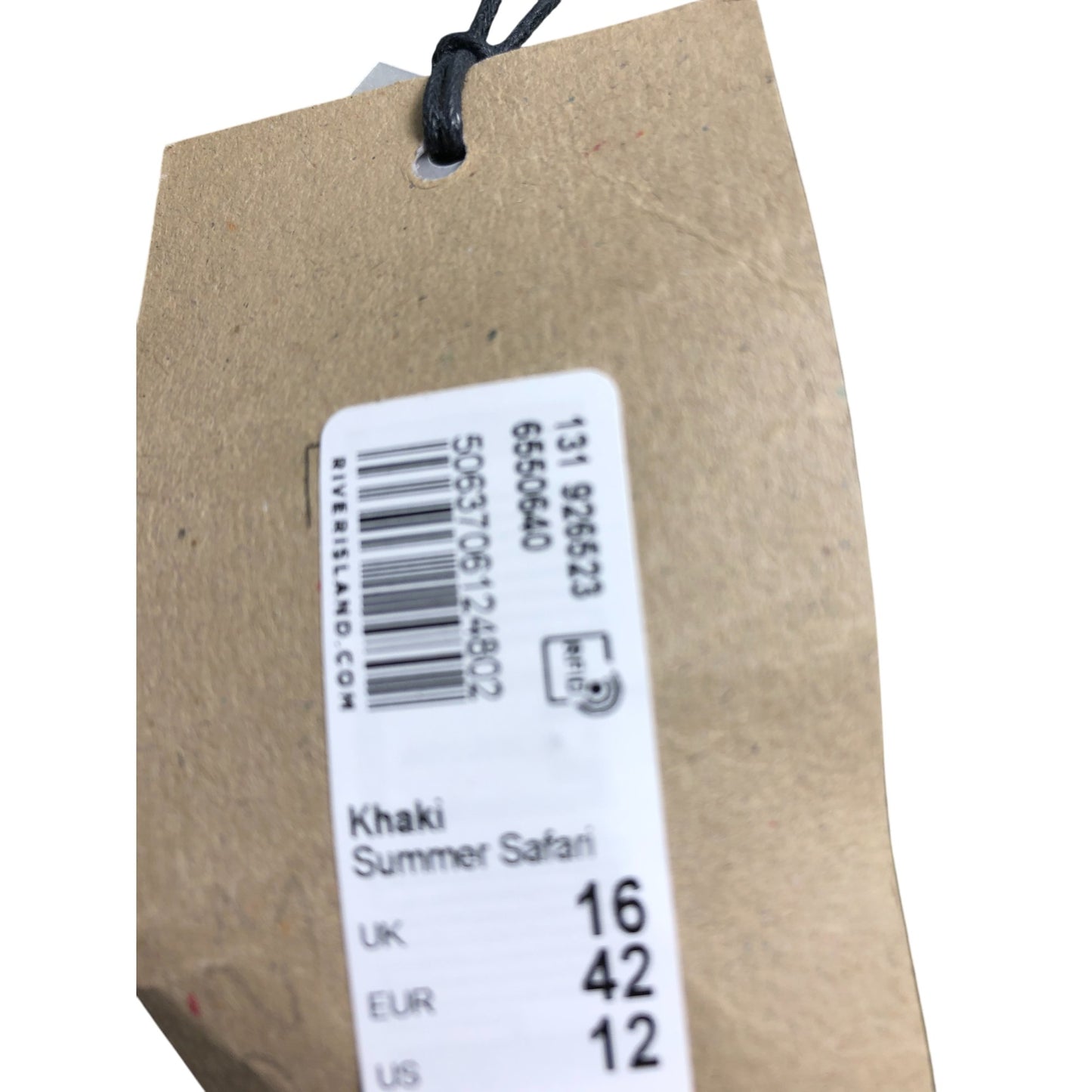 River Island Khaki Summer Safari Dress UK16 Women's Casual Midi Sleeveless