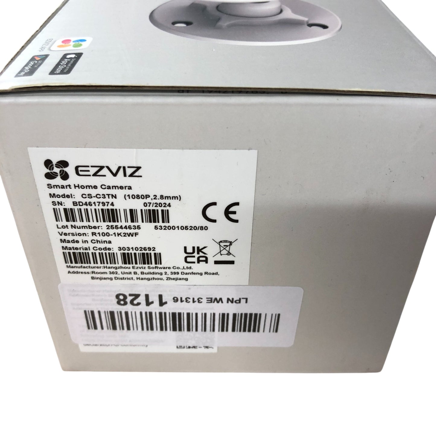 EZVIZ C3TN Smart Home Camera 1080P Outdoor Security System IP67 Waterproof