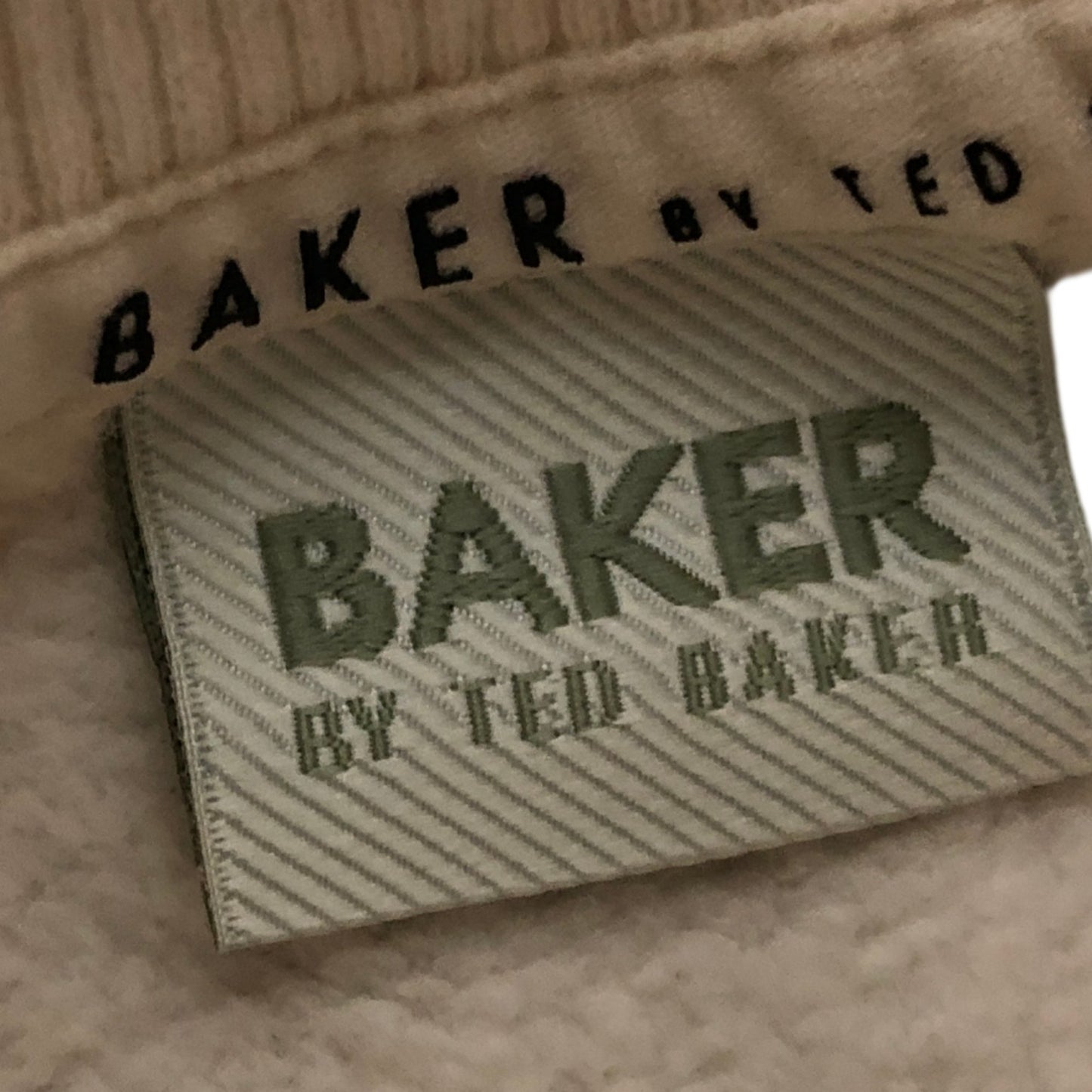 Baker By Ted Baker Girls Sweatshirt 8 Years  Cream Black Detail