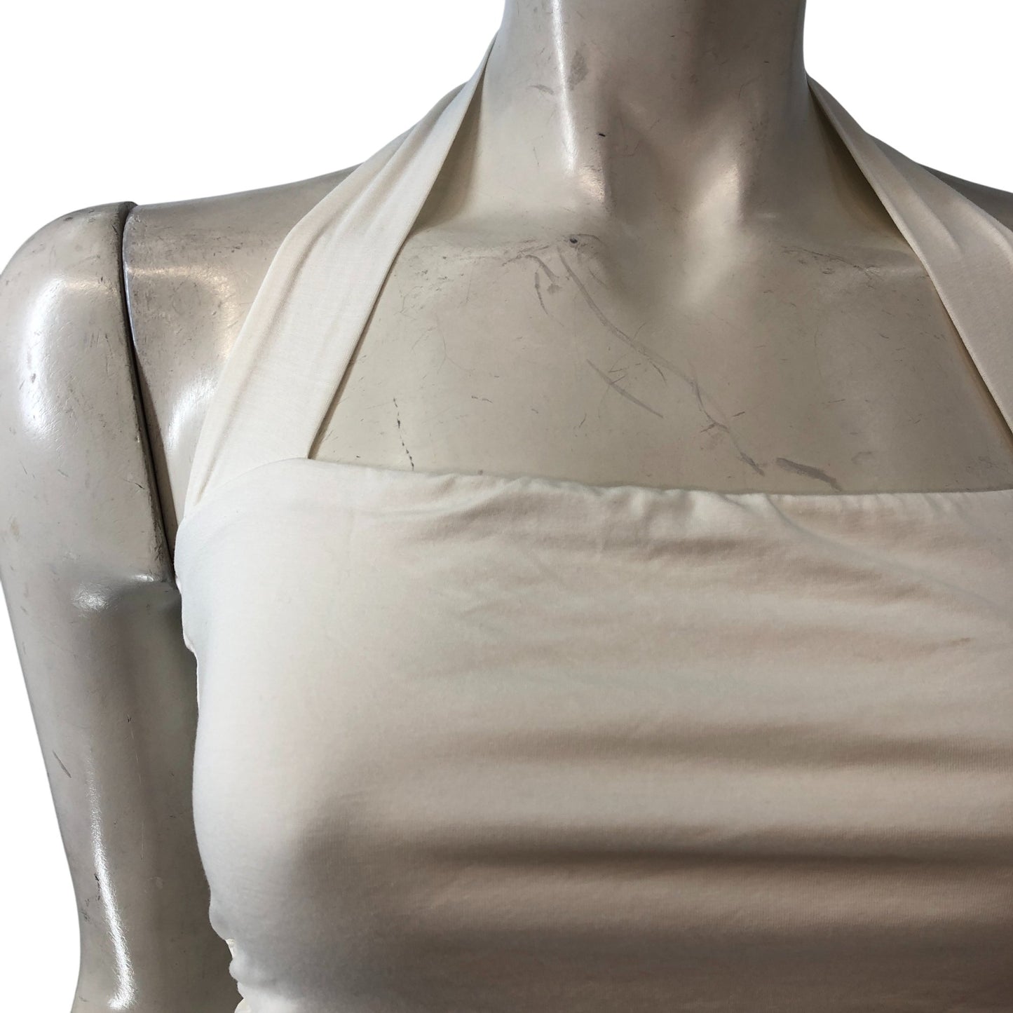Branded Halter Neck Top Size S - UK 10 Women's Cream