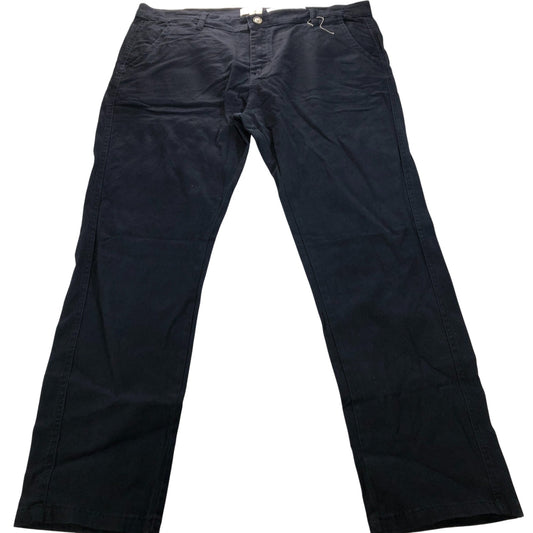 Onfire Trousers Men's Casual Chinos Navy Blue Cotton Stretch W38 L30