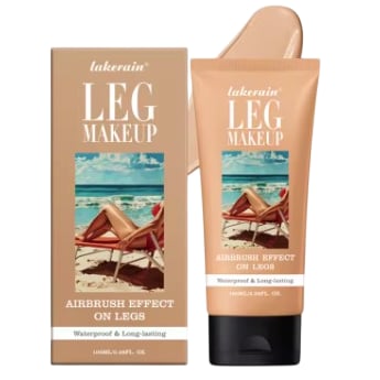 Lakerain Leg Makeup 100ML Waterproof Long Lasting Airbrush Effect Shade #2