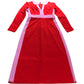 Red Colourblock Midi Dress - Size 6