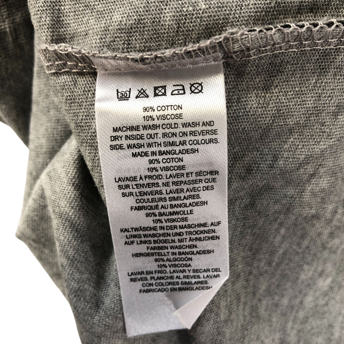 French Connection Grey T-Shirt Men's Size L Short Sleeve Casual Wear
