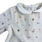 Cyrillus Baby Girls White Long Sleeve Top 18 Months Animal Print Cotton Blend