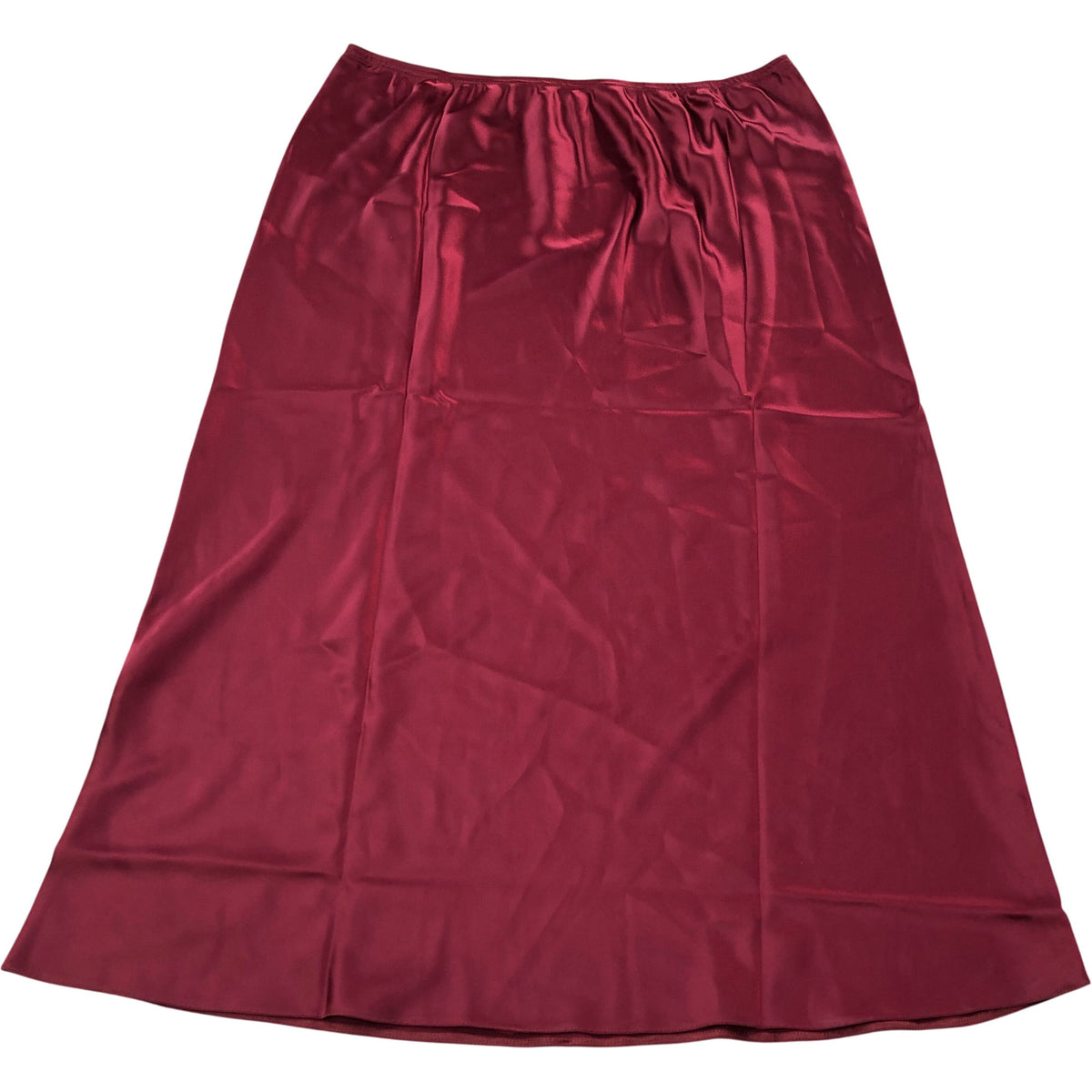 River Island Dark Red Satin Maxi Skirt