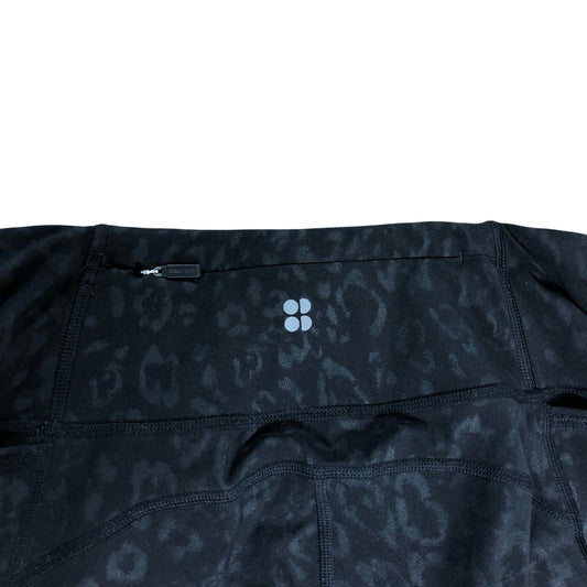 Sweaty Betty Power Trousers XS Women's Black Leopard Activewear Sports Leggings