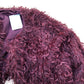 River Island Bolero Jacket Women's Burgundy Fur Soft Outerwear UK Size 12