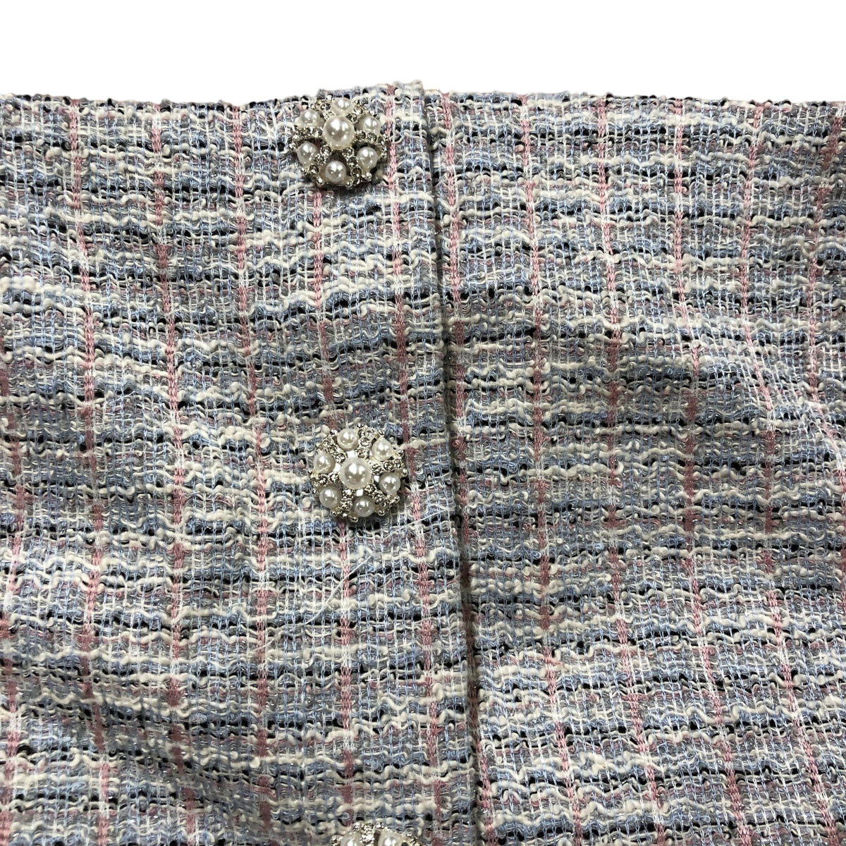 River Island Flared Sleeveless Women's Multicolour Textured Tweed Top