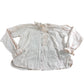 Búho Ruffle Blouse Light Pink Organic Cotton Top Age 10 Years