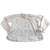 Búho Ruffle Blouse Light Pink Organic Cotton Top Age 10 Years