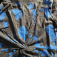 Women's Floral Print Dress Black Blue Long Sleeve Size 14