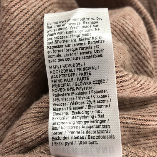 River Island Lounge Loft Sweater UK10 Women's Soft Knit Blush Long Sleeve Top