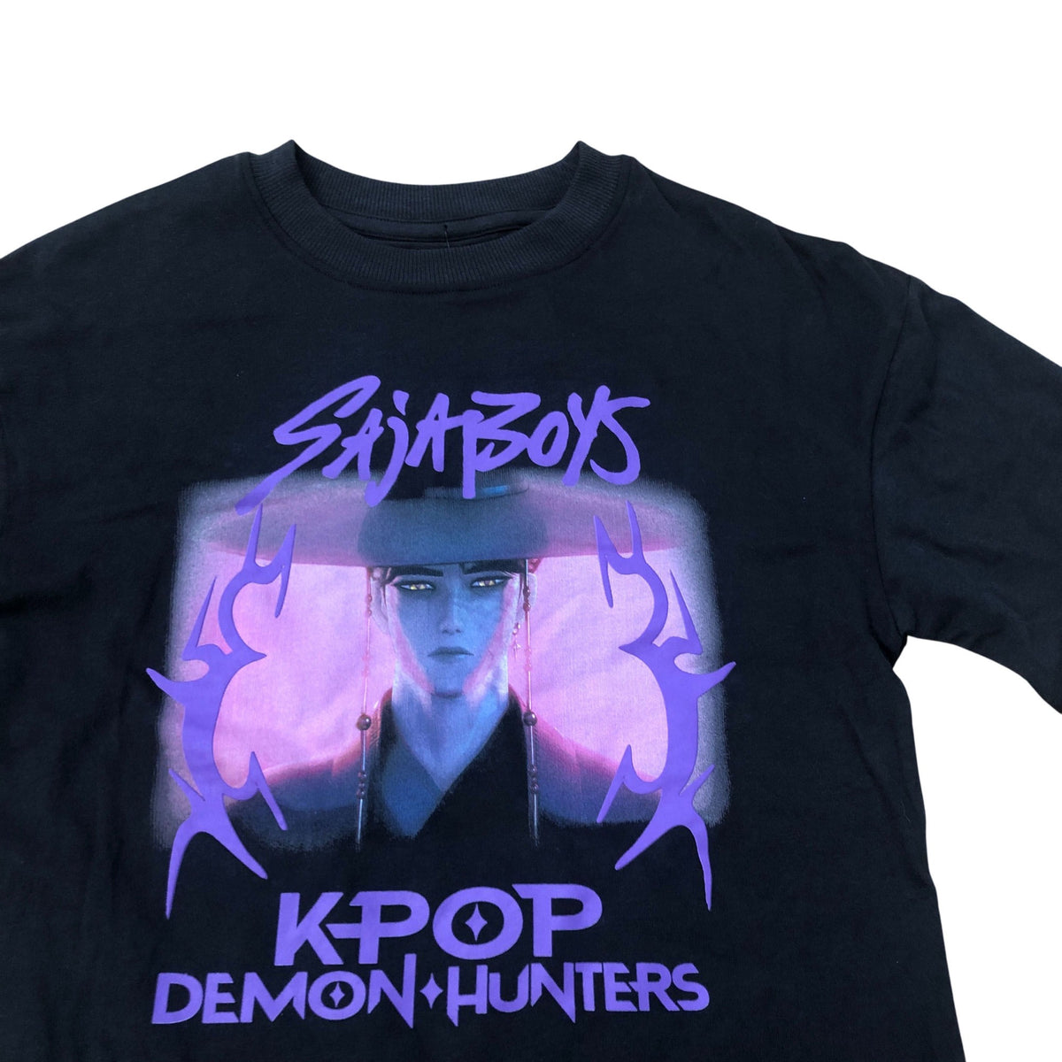 KPop Demon Hunters Kids T-Shirt Black Graphic Tee