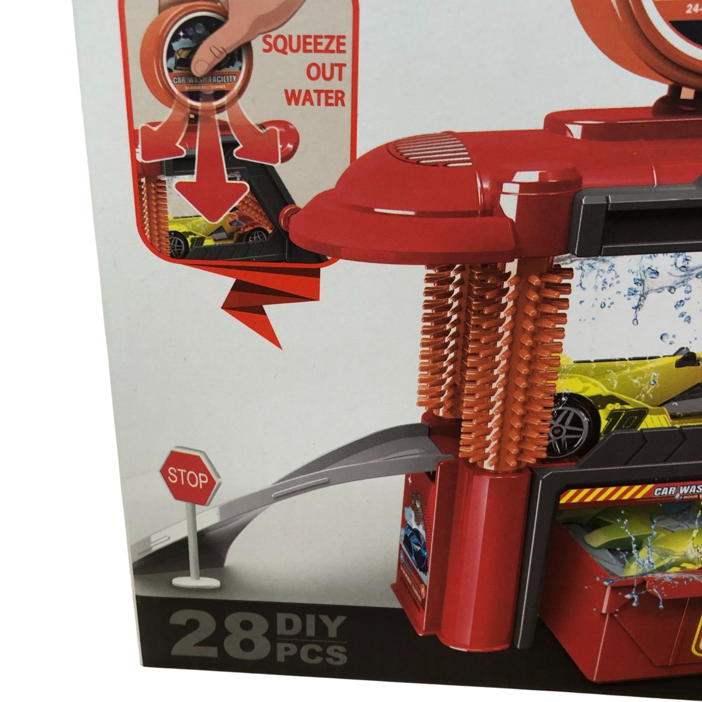 Six Six Zero Car Wash Facility Play Set Colour Memory Technology 28 Pieces