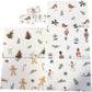 Eco Friendly Robin & Holly Gift Wrapping Paper Christmas 10 Sheets