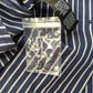 River Island Striped Shirt Ladies Blue White Floral Embroidery Size 8